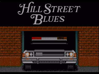 Hill Street Blues title screen for Amiga
